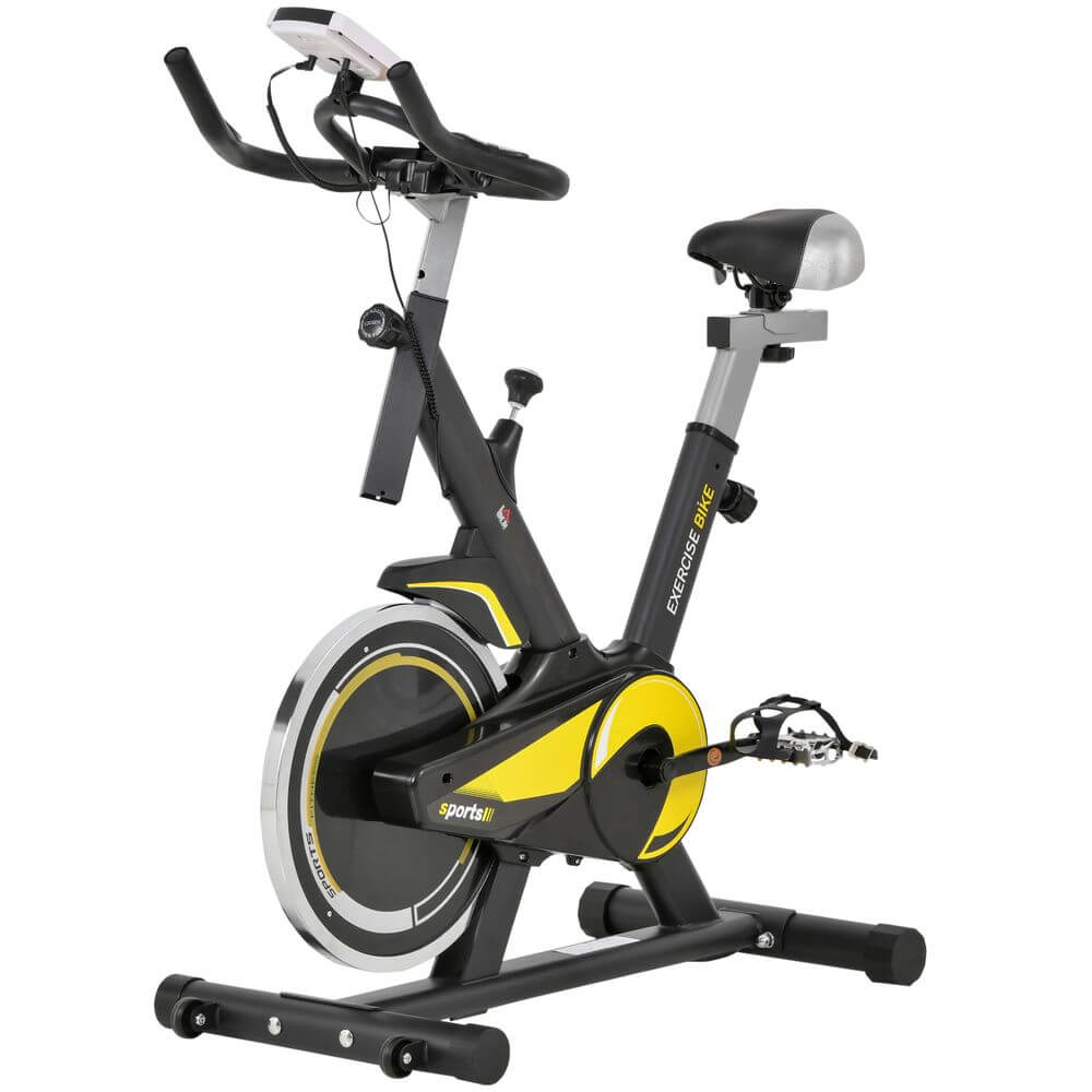Exercise Bike 10KG Flywheel Cycling w/ Adjustable Resistance LCD Display